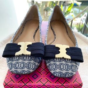 Tory Burch Gemini Link Bow Flats